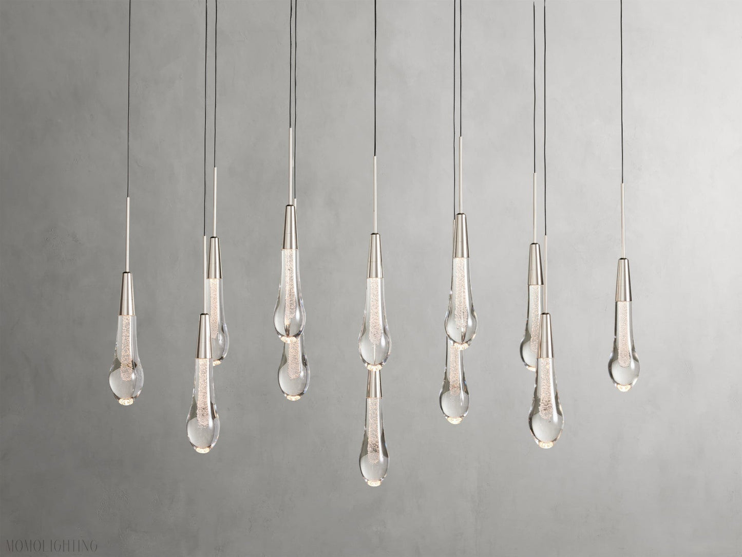 Soltairer Linear Chandelier 37"w 70"w-Nobipets
