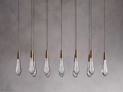 Soltairer Linear Chandelier 37"w 70"w-Nobipets