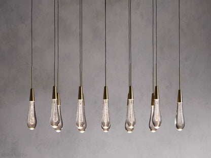 Soltairer Linear Chandelier 37"w 70"w-Nobipets