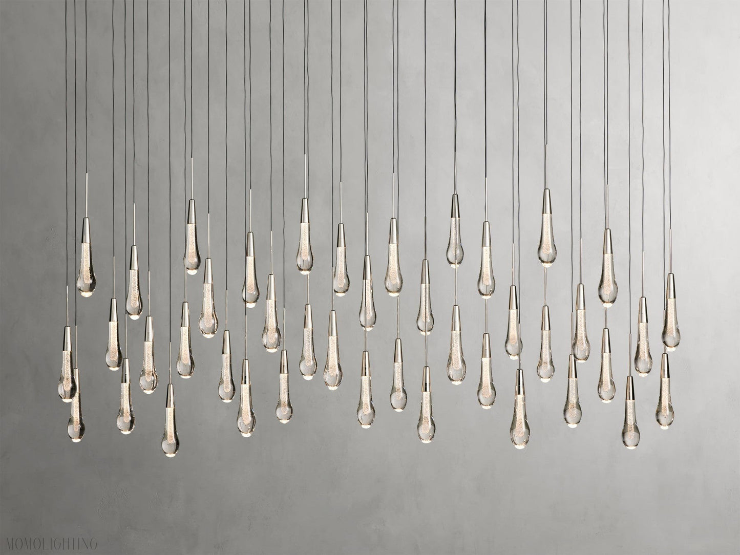 Soltairer Linear Chandelier 37"w 70"w-Nobipets