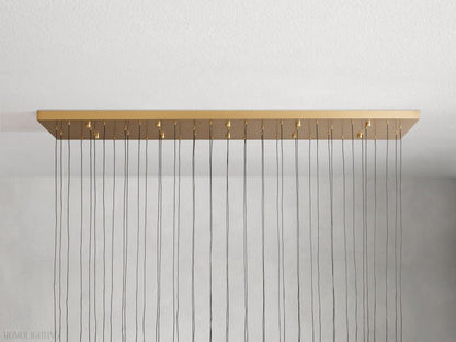 Soltairer Linear Chandelier 37"w 70"w-Nobipets
