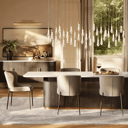 Soltairer Linear Chandelier 37"w 70"w-Nobipets