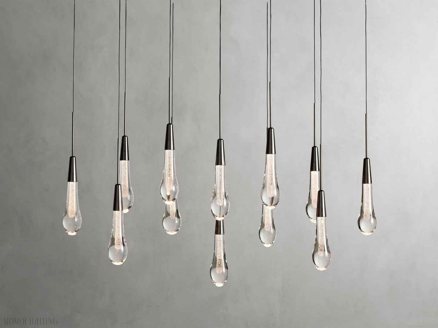 Soltairer Linear Chandelier 37"w 70"w-Nobipets