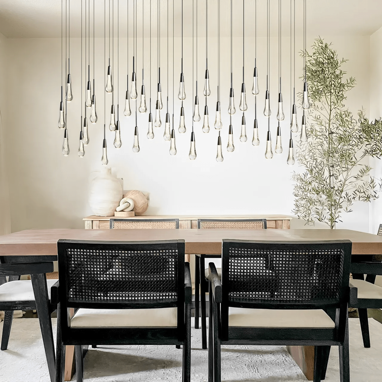 Soltairer Linear Chandelier 37"w 70"w-Nobipets