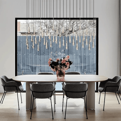 Soltairer Linear Chandelier 37"w 70"w-Nobipets