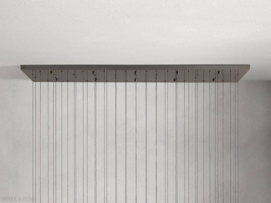 Soltairer Linear Chandelier 37"w 70"w-Nobipets