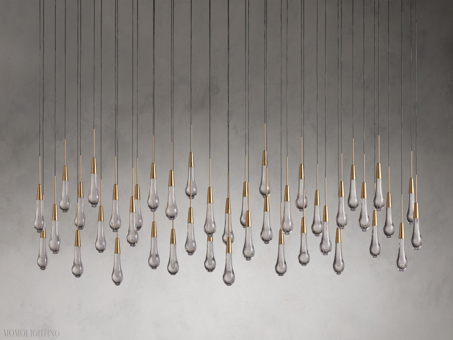 Soltairer Linear Chandelier 37"w 70"w-Nobipets