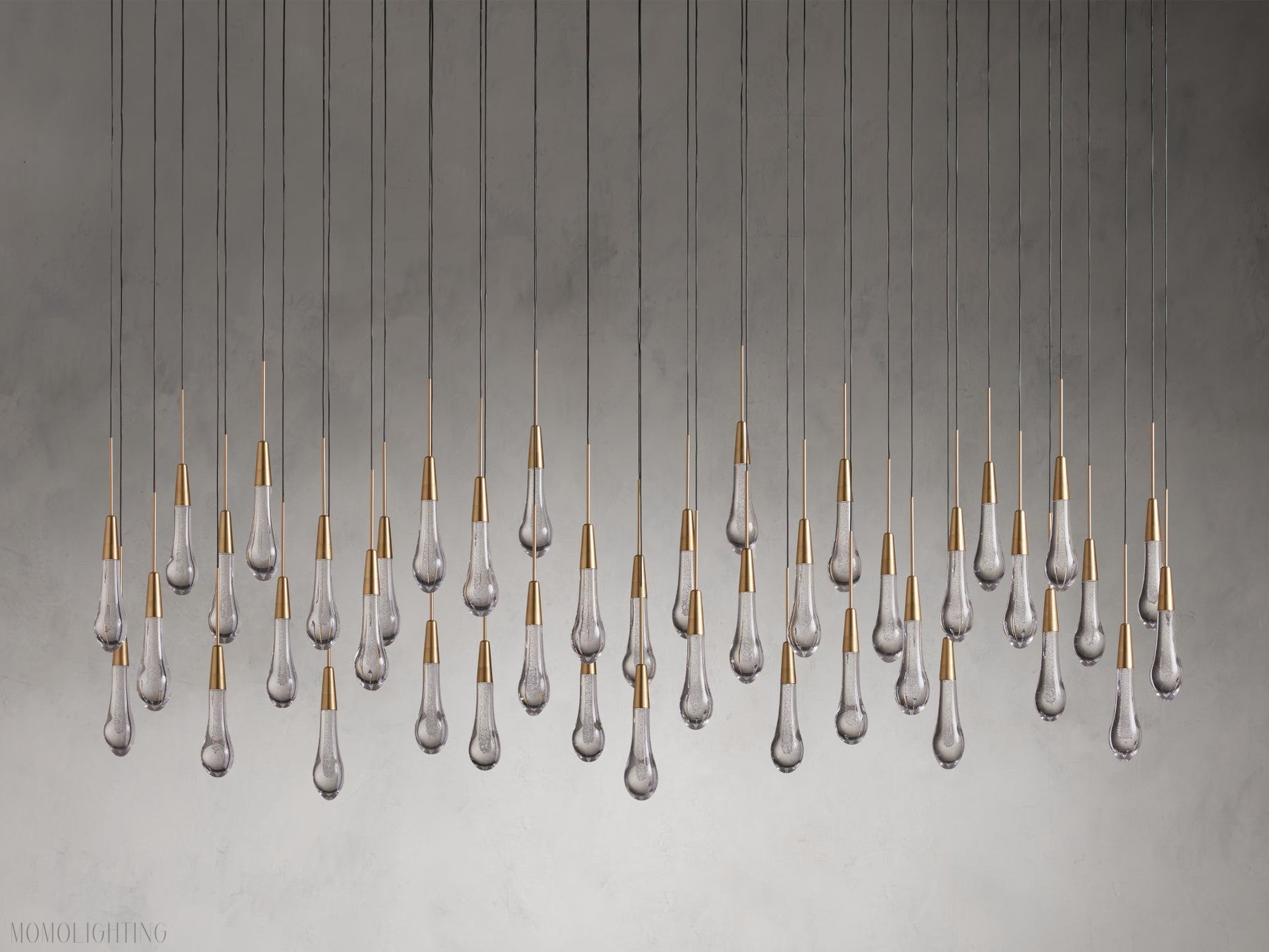 Soltairer Linear Chandelier 37"w 70"w-Nobipets