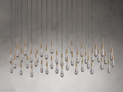Soltairer Linear Chandelier 37"w 70"w-Nobipets