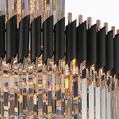 Spiral Crystal Chandelier For Foyer/ Staircase-Nobipets