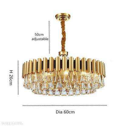 Stavros Crystal Chandelier-Nobipets