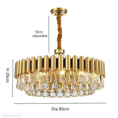 Stavros Crystal Chandelier-Nobipets