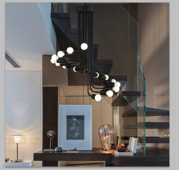 Stella Retro Light Bulb Chandelier-Nobipets