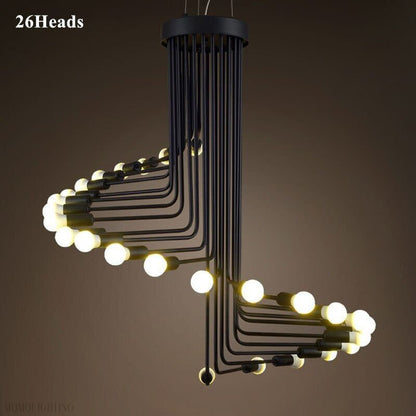 Stella Retro Light Bulb Chandelier-Nobipets