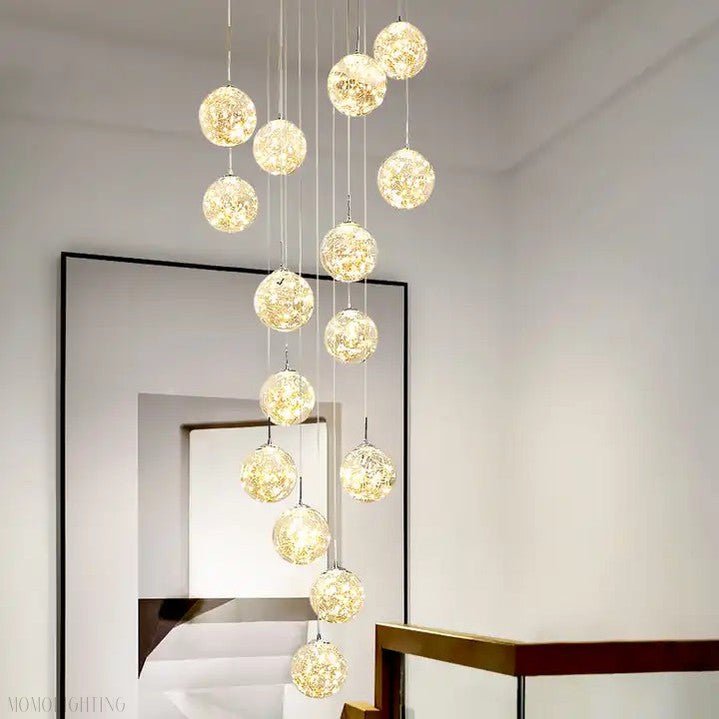 Sydel Bubble Glass Chandelier-Nobipets