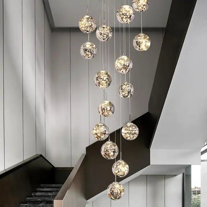 Sydel Bubble Glass Chandelier-Nobipets