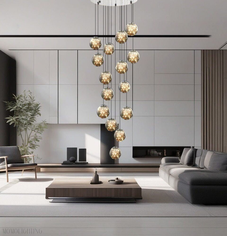 Sydel Bubble Glass Chandelier-Nobipets