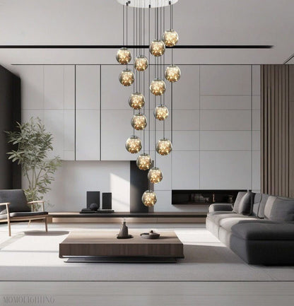 Sydel Bubble Glass Chandelier-Nobipets