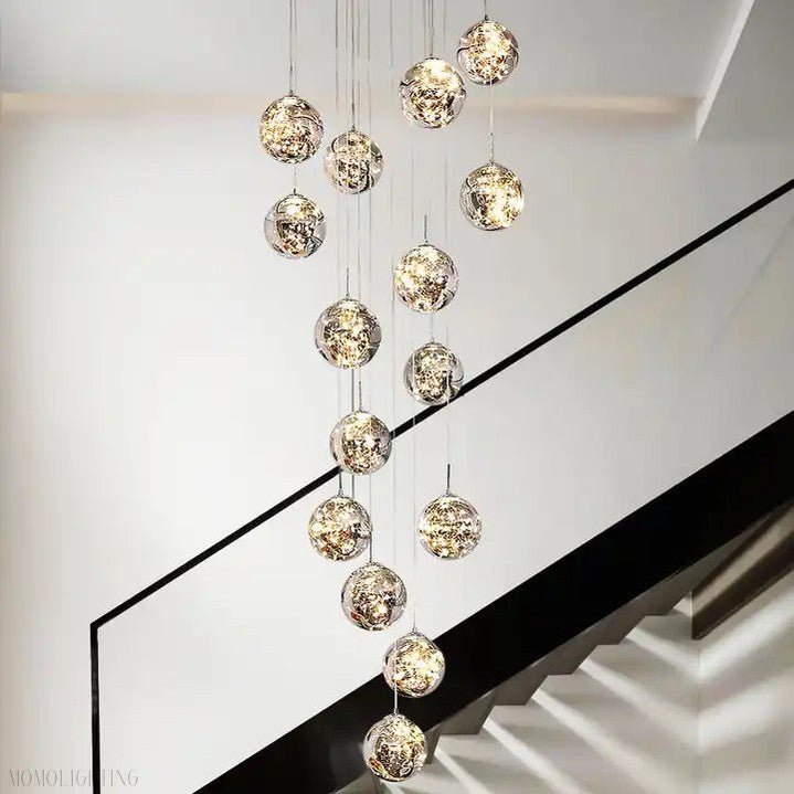 Sydel Bubble Glass Chandelier-Nobipets