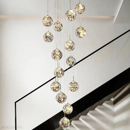 Sydel Bubble Glass Chandelier-Nobipets