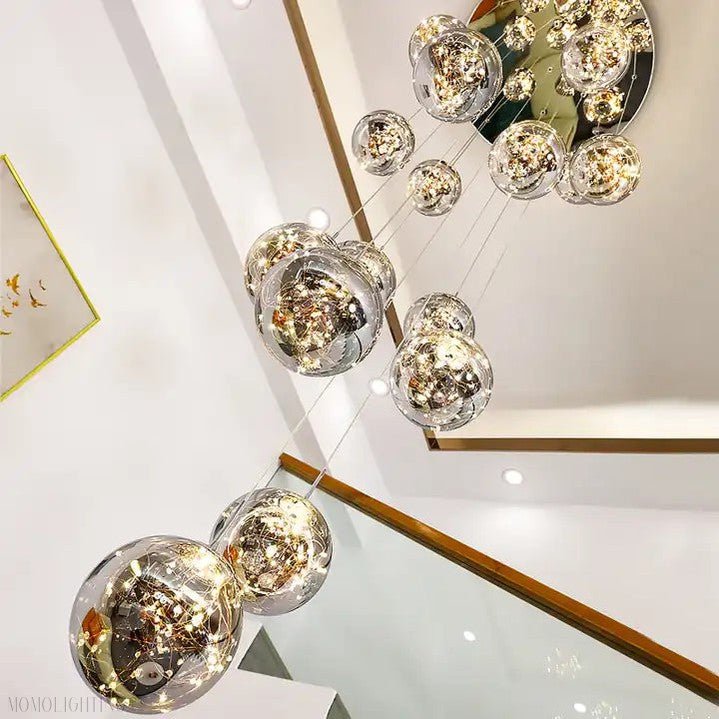 Sydel Bubble Glass Chandelier-Nobipets