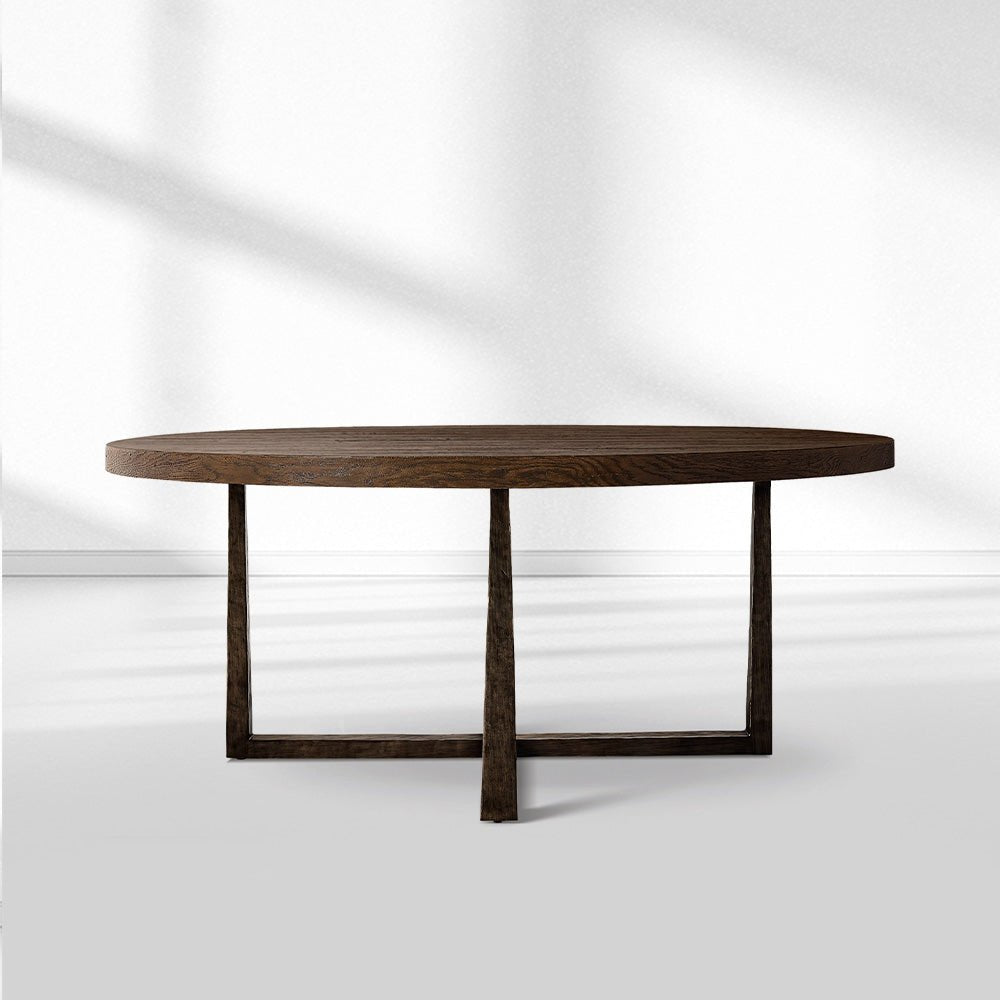 T-Brace Round Dining Table