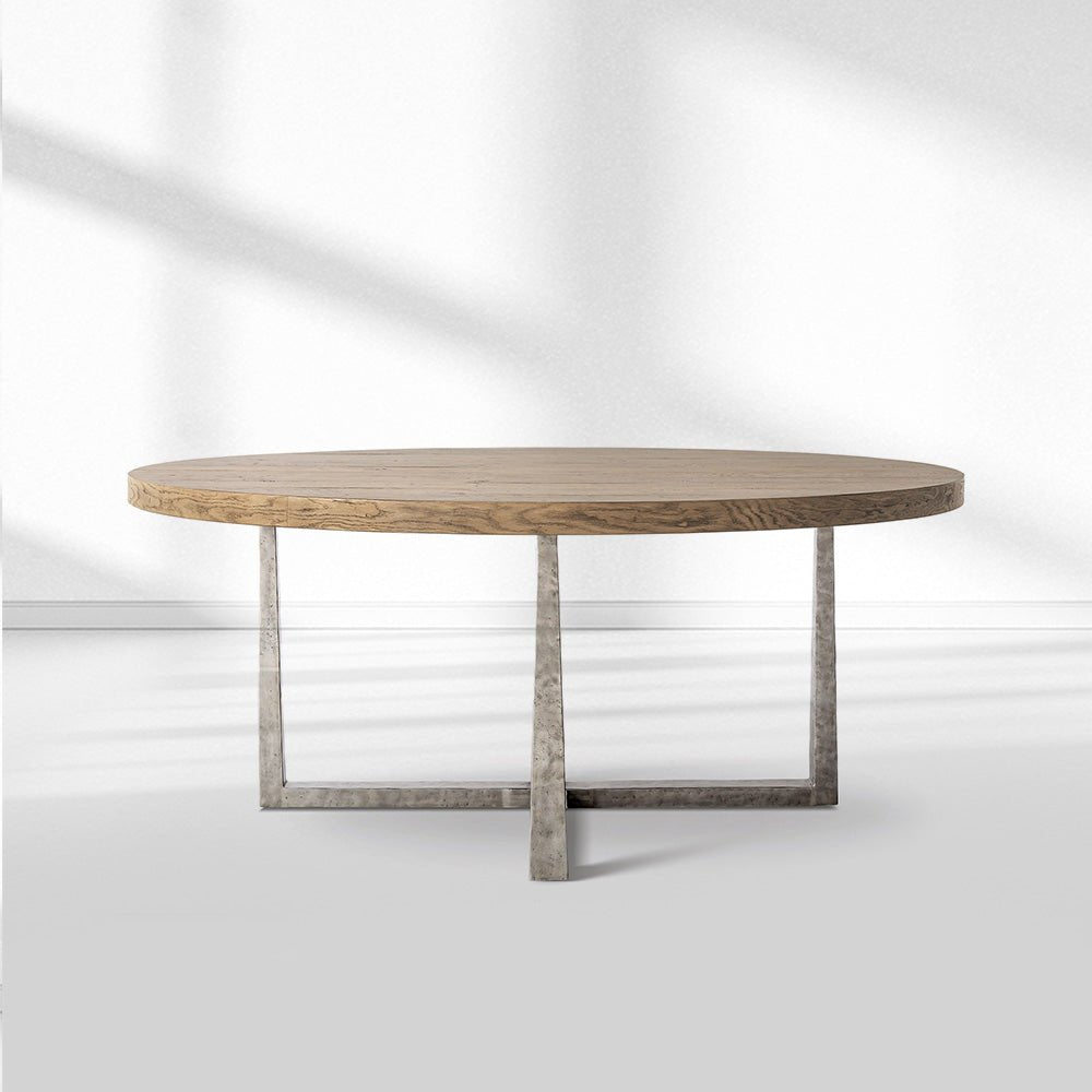 T-Brace Round Dining Table