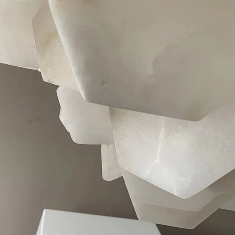 Talan Multi-layer Irregular Alabaster Chandelier-Nobipets