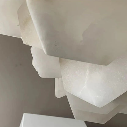 Talan Multi-layer Irregular Alabaster Chandelier-Nobipets
