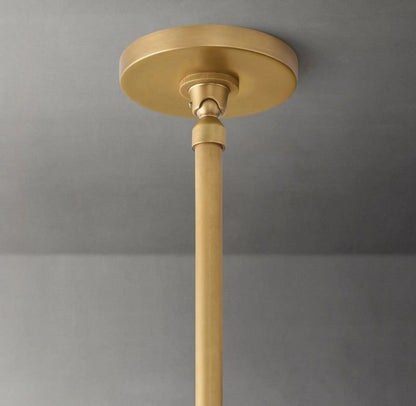 Tam Round Alabaster Chandelier-Nobipets