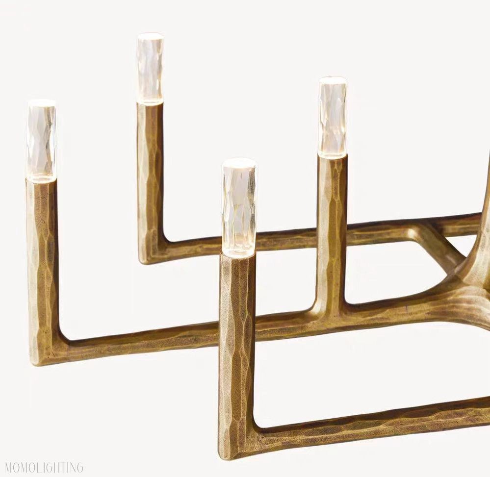 Thaddeus Forged Linear Chandelier 54" 72" 96"-Nobipets