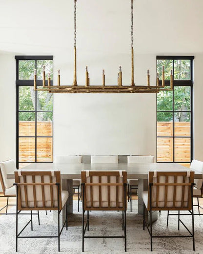 Thaddeus Forged Linear Chandelier 54" 72" 96"