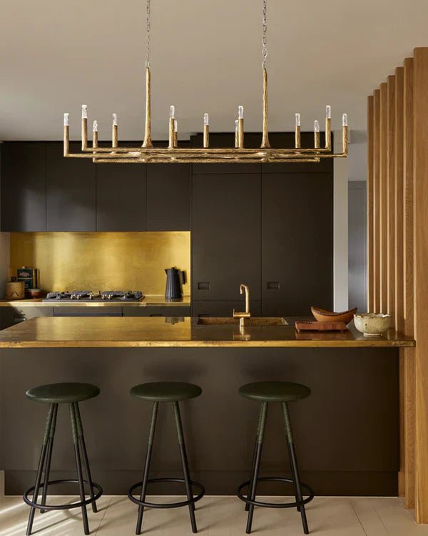 Thaddeus Forged Linear Chandelier 54" 72" 96"