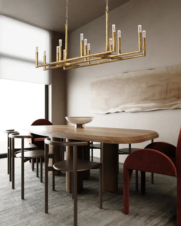 Thaddeus Forged Linear Chandelier 54" 72" 96"