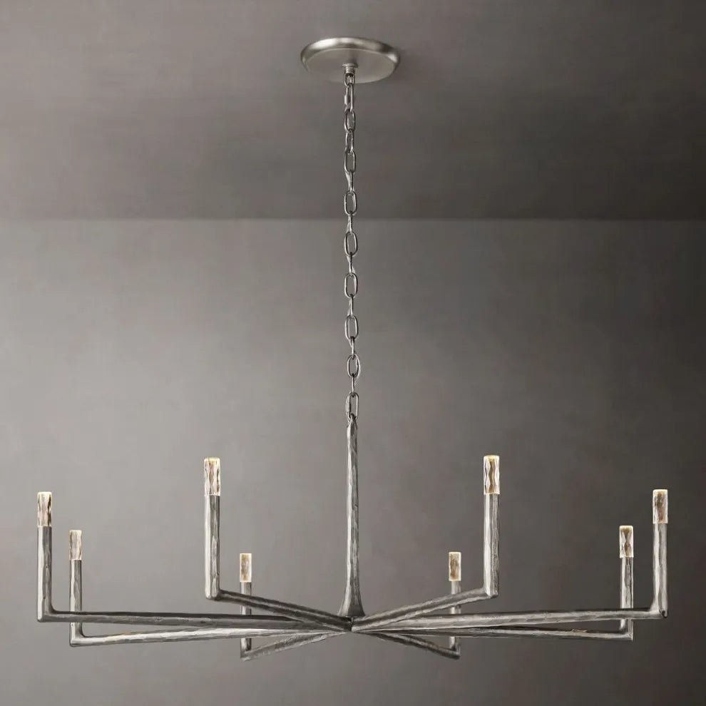 Thaddeus Forged Round Chandelier 36" 48” 60” 72”-Nobipets