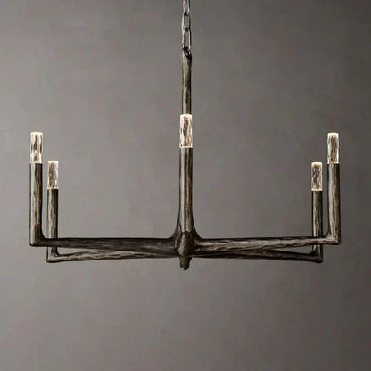 Thaddeus Forged Round Chandelier 36" 48” 60” 72”-Nobipets
