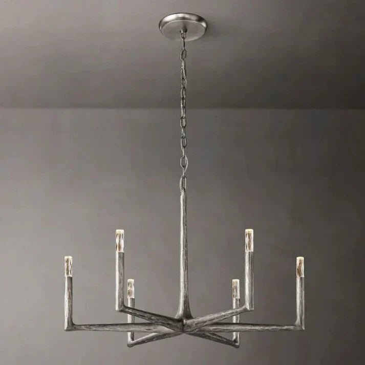 Thaddeus Forged Round Chandelier 36" 48” 60” 72”-Nobipets