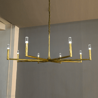 Thaddeus Forged Round Chandelier 36" 48” 60” 72”-Nobipets