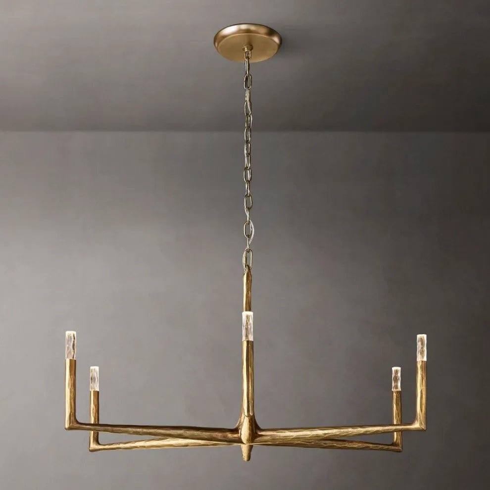 Thaddeus Forged Round Chandelier 36" 48” 60” 72”-Nobipets