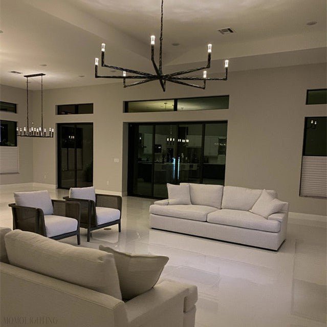 Thaddeus Forged Round Chandelier 36" 48” 60” 72”-Nobipets