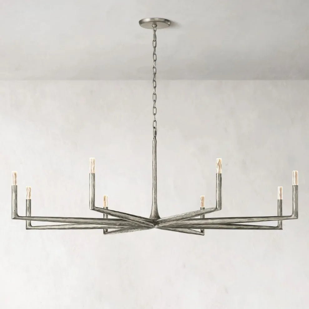 Thaddeus Forged Round Chandelier 36" 48” 60” 72”-Nobipets