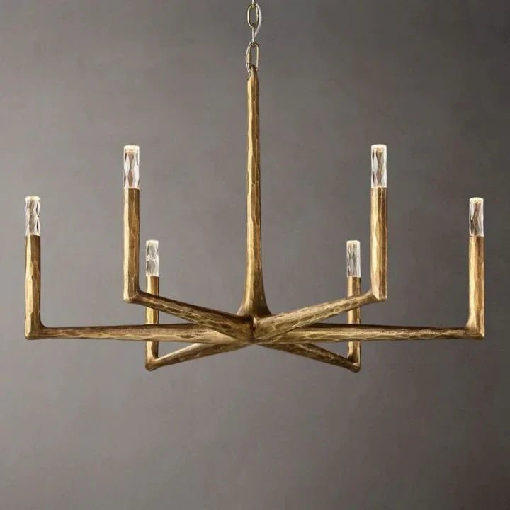 Thaddeus Forged Round Chandelier 36" 48” 60” 72”-Nobipets