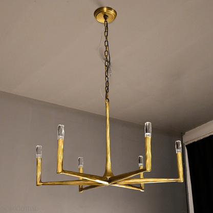 Thaddeus Forged Round Chandelier 36" 48” 60” 72”-Nobipets