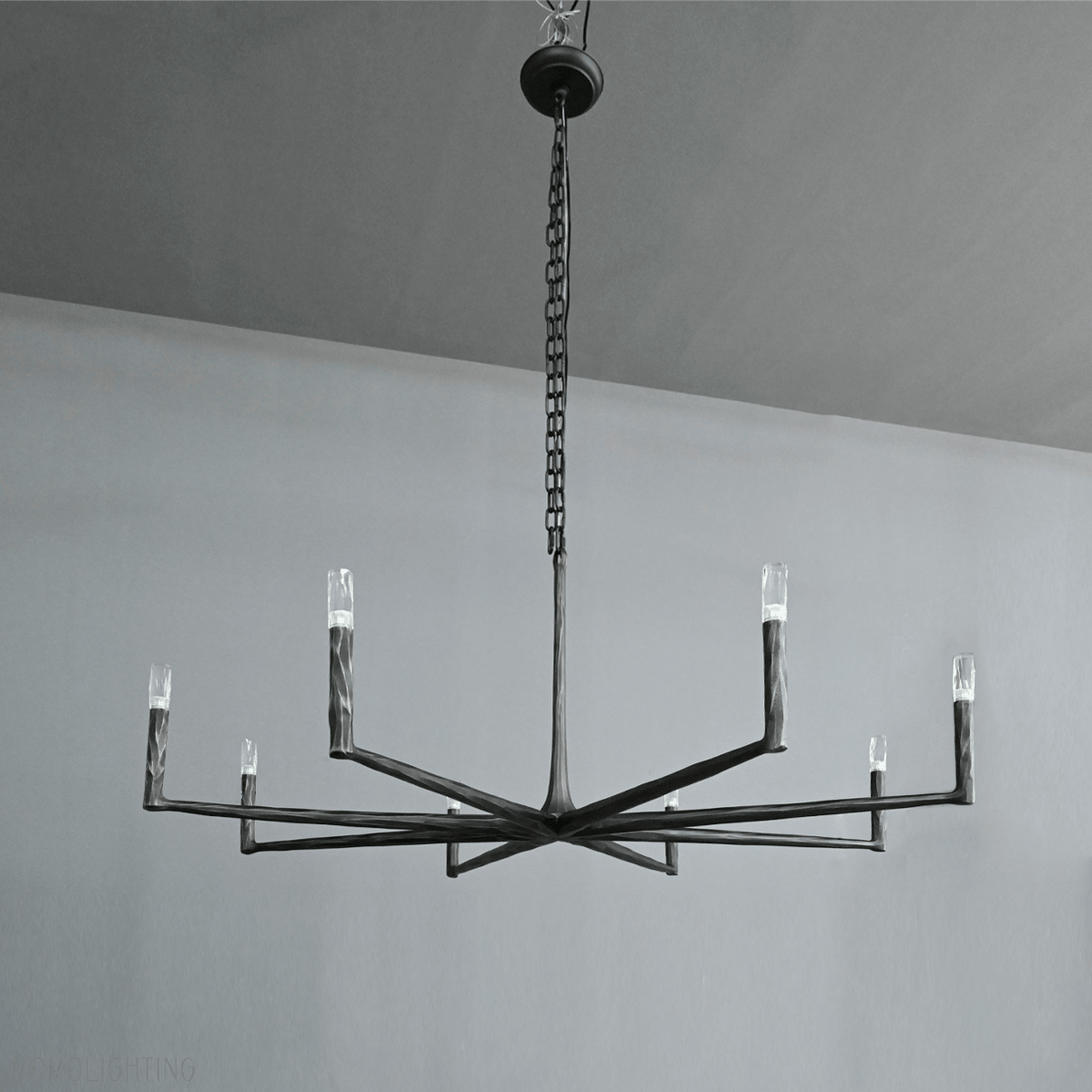 Thaddeus Forged Round Chandelier 36" 48” 60” 72”-Nobipets