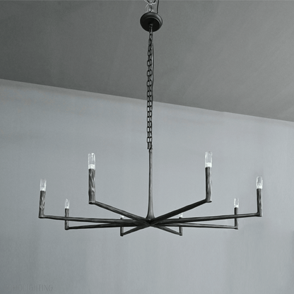 Thaddeus Forged Round Chandelier 36" 48” 60” 72”-Nobipets