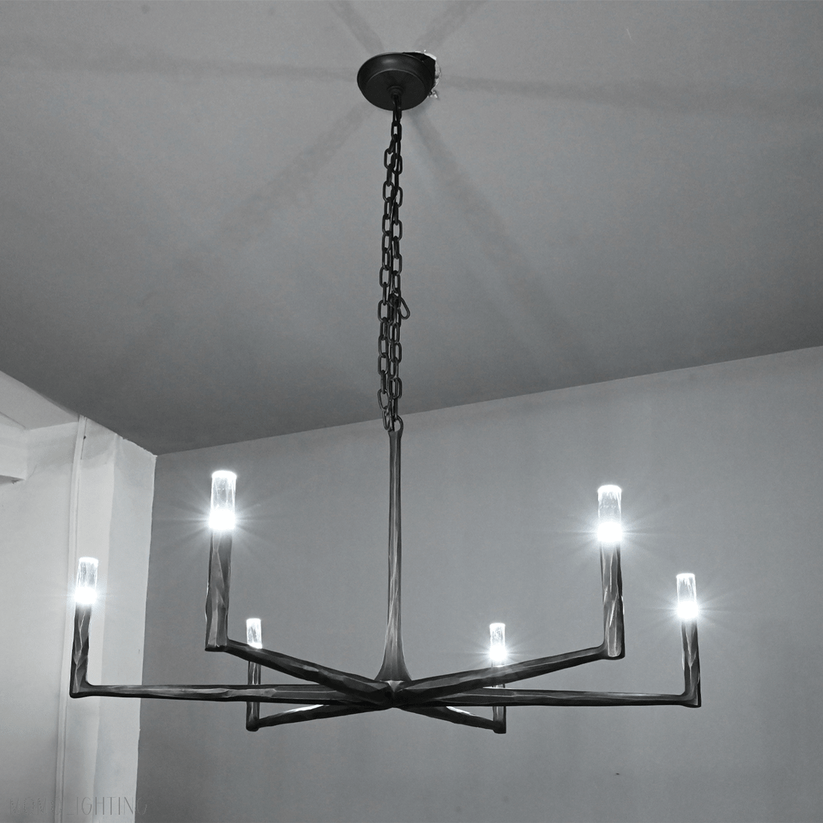 Thaddeus Forged Round Chandelier 36" 48” 60” 72”-Nobipets