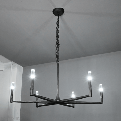 Thaddeus Forged Round Chandelier 36" 48” 60” 72”-Nobipets