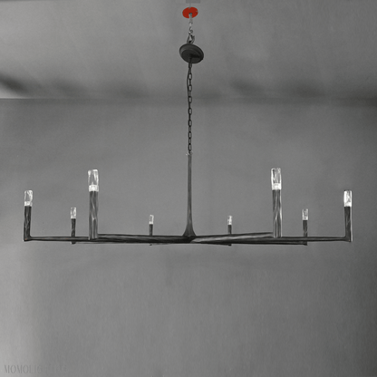 Thaddeus Forged Round Chandelier 36" 48” 60” 72”-Nobipets