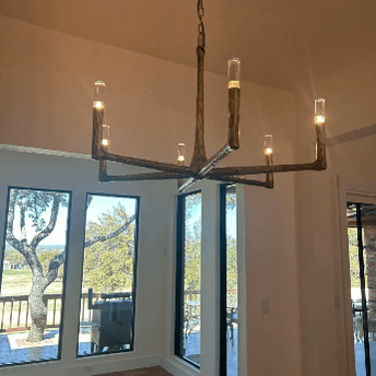 Thaddeus Forged Round Chandelier 36" 48” 60” 72”-Nobipets
