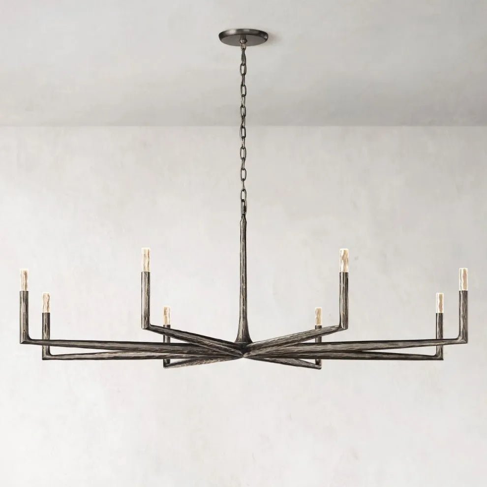 Thaddeus Forged Round Chandelier 36" 48” 60” 72”-Nobipets